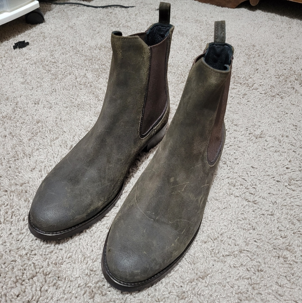 Thursday Boots Duchess Olive Suede 10.5